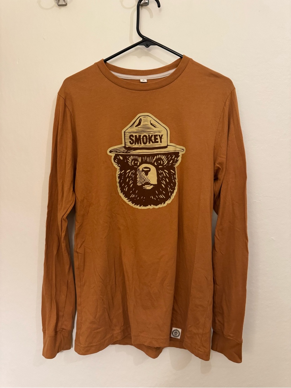 Smokey Graphic Long-Sleeve Tee - Rust Orange